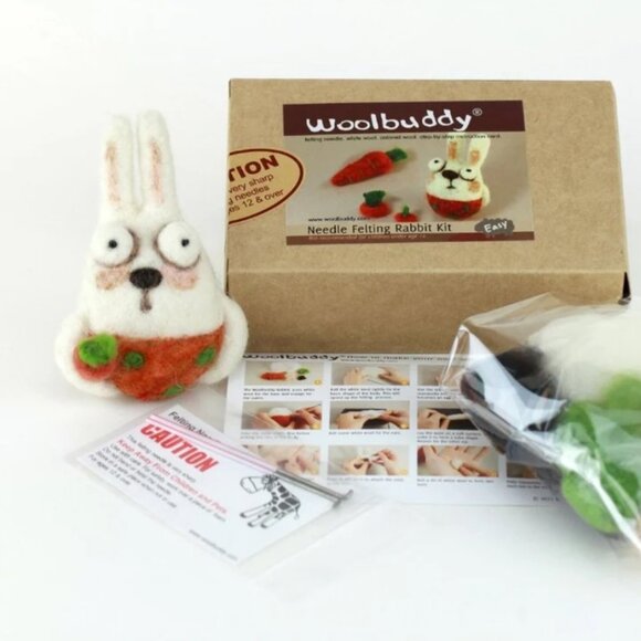 NEW Woolbuddy® Needle Felting Kit Bunny Rabbit - Picture 1 of 8